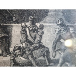 Genève, rue de la Monnaie: tir aux canons sur les barricades du pont de l'Ile