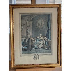 L'heureux moment - De Launay d'après Lavreince