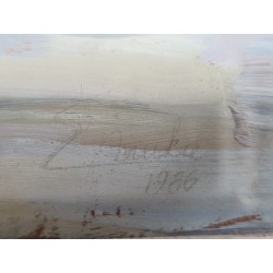 Dimensions avec cadre: 60 x 51cm  Peinture à l'huile