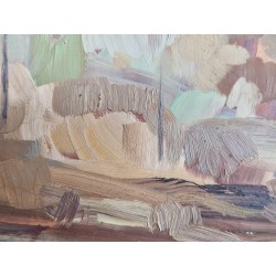 Dimensions avec cadre: 60 x 51cm  Peinture à l'huile