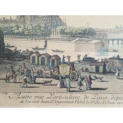 Autre vüe Particuliere de Paris depuis Nôtre Dame jusques au Pont de la Tournelle