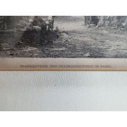 Spahlenthor und Holbeinbrunnen in Basel