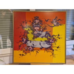 Echarpe en soie BJORN WIINBLAD From the Neiman-Marcus Library of Fashion