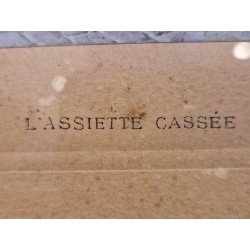 L'assiette brisée - B. Siryen, Editeur Toulouse-Paris