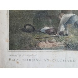 Garçons dérobant un verger - G. Morland