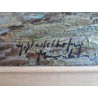 Tableau peinture à l'huile s igné
