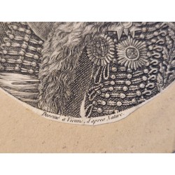 Gravure dessiné à Vienne d'après  Nature