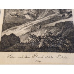 Lot de 3 gravures J. E. Ridinger