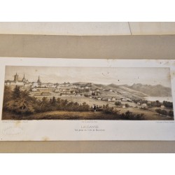 Lot de 2 gravures Lausanne