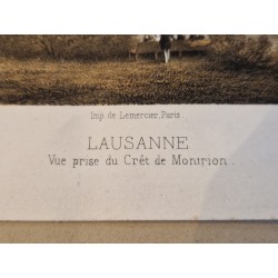 Lot de 2 gravures Lausanne