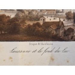 Lot de 2 gravures Lausanne