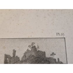 Vue de la ville et du château de Ferrette